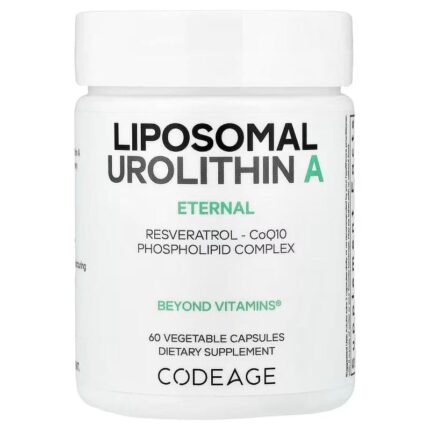 Codeage Liposomal Urolithin A Resveratrol CoQ10 Phospholipid 60 Caps