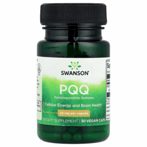 Swanson PQQ Pyrroloquinoline Quinone Brain & Cognitive 20 mg, 30 Vegan Caps