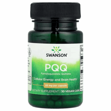 Swanson PQQ Pyrroloquinoline Quinone Brain & Cognitive 20 mg, 30 Vegan Caps