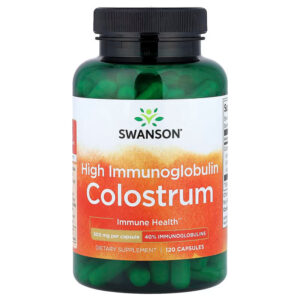 Swanson Vitamins High %40 Immunoglobulin Colostrum Immune Health 120 Caps