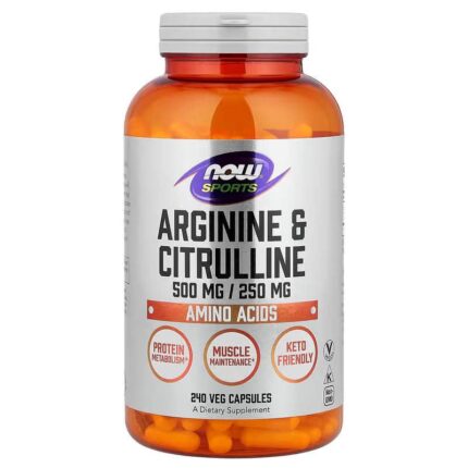NOW Foods, Sports Arginine Citrulline Nitric Oxide 240 Veg Capsules