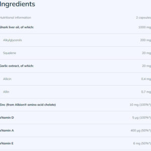 OLİMP Maximarin Garlic Sarımsak Shark Liver Zinc 60 Kapsül