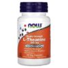 NOW Foods L Theanine Double Strength 200 mg 60 kapsül