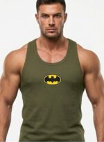 Batman Baskılı Fitilli Beast Mode Yeşil Atlet