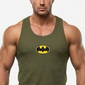Batman Baskılı Fitilli Beast Mode Yeşil Atlet