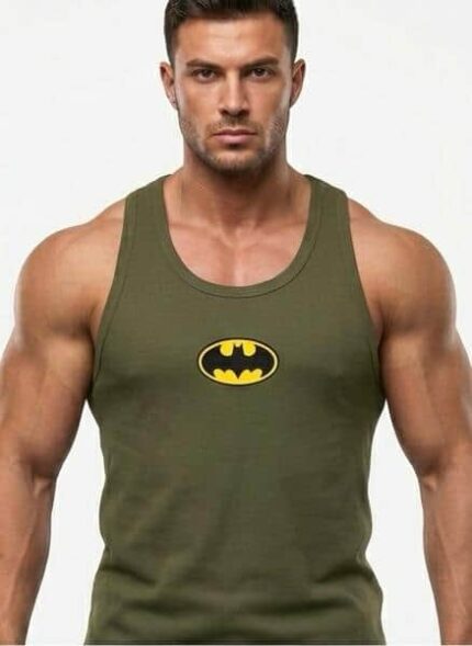 Batman Baskılı Fitilli Beast Mode Yeşil Atlet