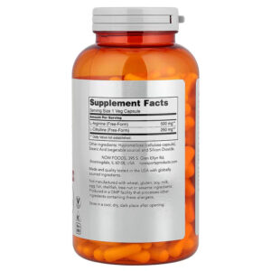 NOW Foods, Sports Arginine Citrulline Nitric Oxide 240 Veg Capsules