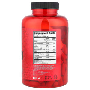 BSN, Nitrix 2.0 Nitric Oxide Creatine Monohydrate L-Citrulline 180 Tablets