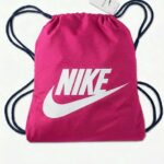Nike Baskılı Büzgülü Spor Sırt Çantası Pembe