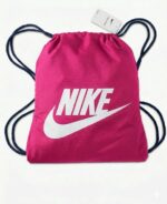 Nike Baskılı Büzgülü Spor Sırt Çantası Pembe
