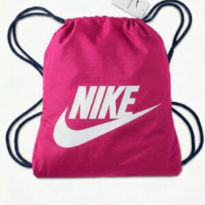 Nike Baskılı Büzgülü Spor Sırt Çantası Pembe