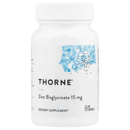 Thorne Zinc Çinko Bisglycinate 15 mg, 60 Capsules
