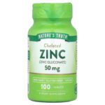 Nature's Truth Zinc Chelated 50 mg, 100 Tablets