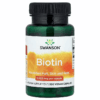 Swanson Biotin Hair Skin & Nails 5,000 mcg 100 Vegan Capsules