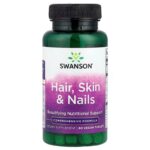 Swanson Hair Skin & Nails Beautifying inositol paba msm 60 Vegan Tablets