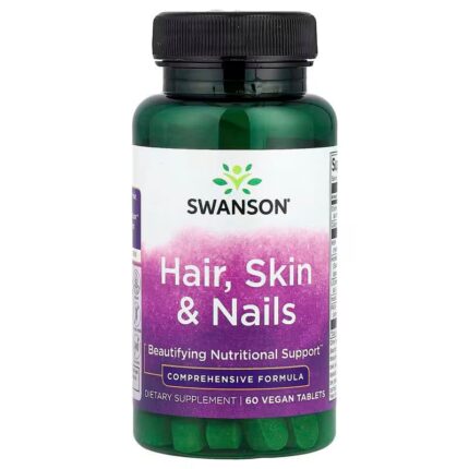 Swanson Hair Skin & Nails Beautifying inositol paba msm 60 Vegan Tablets