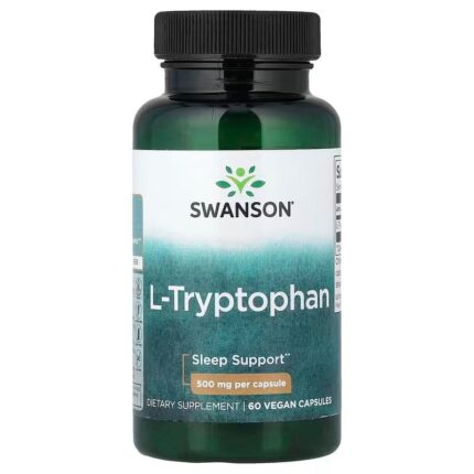 Swanson L-Tryptophan Sleep Support 500 mg 60 Capsules