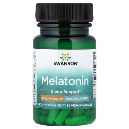 Swanson Melatonin Sleep Support 3 mg 60 Capsules