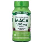 Nature's Truth Red, Yellow Black Maca 1,600 mg 60 Quick Release Capsules