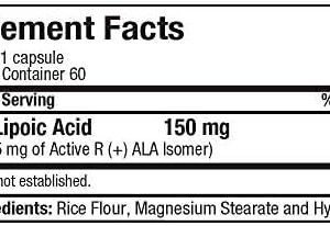 ALLMAX R+ALA Alpha Lipoic Acid 150 mg 60 Caps