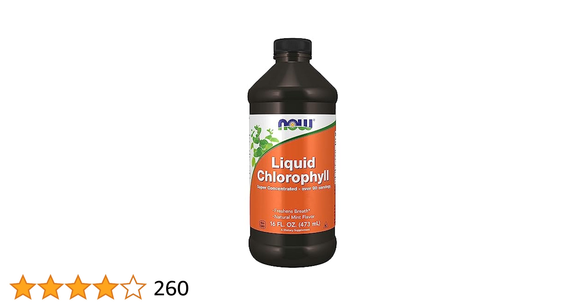 NOW Foods, Liquid Chlorophyll, Mint , 16 fl oz (473 ml) - Görsel 2