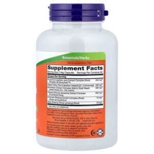 NOW Foods TestoJack Maca Tribulus Tongkat ali American Ginseng 200 120 Veg Capsules - Görsel 2