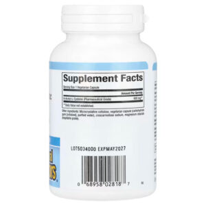 Natural Factors NAC N-Acetyl-L-Cysteine Glutathione Precursor 600 mg 60 Vegetarian Capsules - Görsel 2
