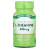 Nature's Truth L-Theanine Brain & Cognitive Amino acid 200 mg 60 Quick Release Capsules