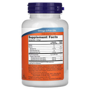 NOW Foods, Ultra Omega-3 Fish Oil, (Balık yağı) 90 Softgels - Görsel 2