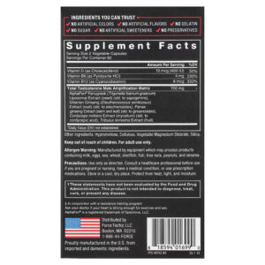 Force Factor, Test X180 Legend Test Booster Ginseng , Cordyceps , Tribulus 120 Caps