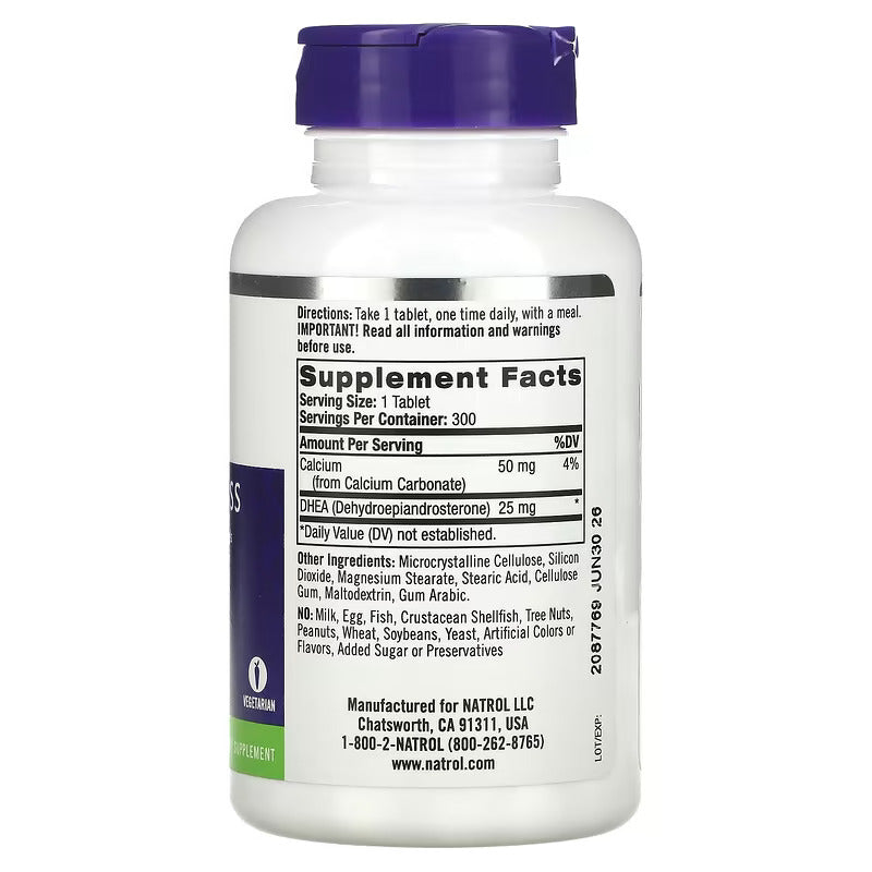 Natrol DHEA 25 mg 300 Tablet - Görsel 2