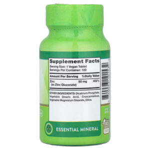 Nature's Truth Zinc Chelated  50 mg, 100 Tablets - Görsel 2