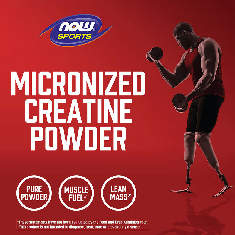 NOW Foods Sports Micronized Creatine Monohydrate 500 Gram – 119 Servis
