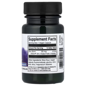 Swanson Albion Zinc Immune Health 30 mg 90 Vegan Capsules