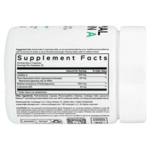 Codeage Liposomal Urolithin A Resveratrol CoQ10 Phospholipid 60 Caps