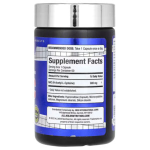 ALLMAX NAC – 60 Veggie Capsules – Immune Support & Free Radical Protection – 60 Servings