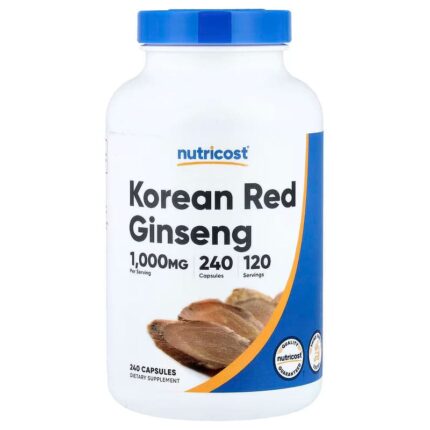 Nutricost Korean Red Asian Ginseng 240 Capsules