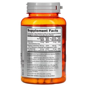 NOW Foods Sports ZMA Sports Recovery 90 Vegetarian Capsules - Görsel 2