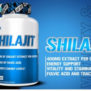 EVLution Nutrition Shilajit Fulvic Acid 60 Vegetarian Capsules