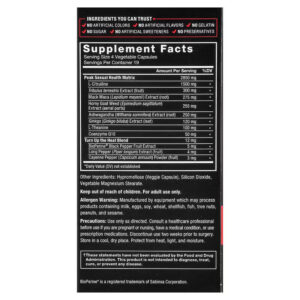 Force Factor Score! Premium Libido Enhancer L-Citrulline , Tribulus , Black Maca , L-Theanine 76 Capsules