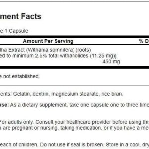 Swanson Ashwagandha Extract 60 Caps