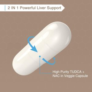 Zingicin TUDCA with NAC N-Acetyl-Cysteine Antioxidant Liver Digestion 1200mg  60 Caps - Görsel 4