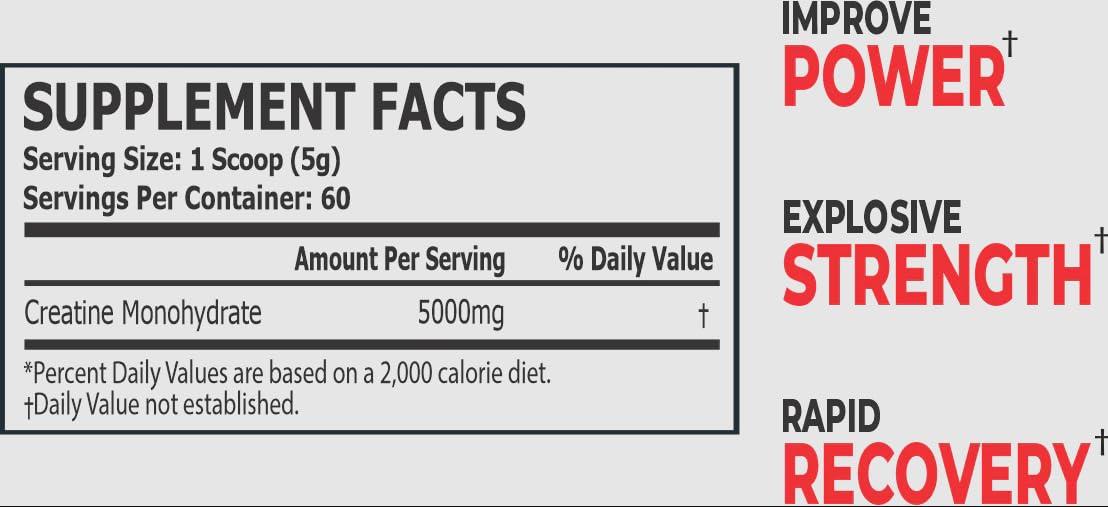 Pro Science Nutra Creatine (Kreatin) 60 servings 5000 mg - 60 servis - Görsel 2