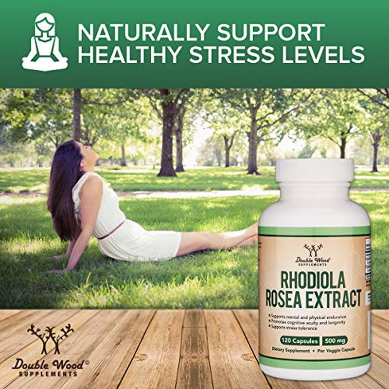 Double Wood Rhodiola Rosea Extract 500mg 120 Vegan Capsul - Görsel 2