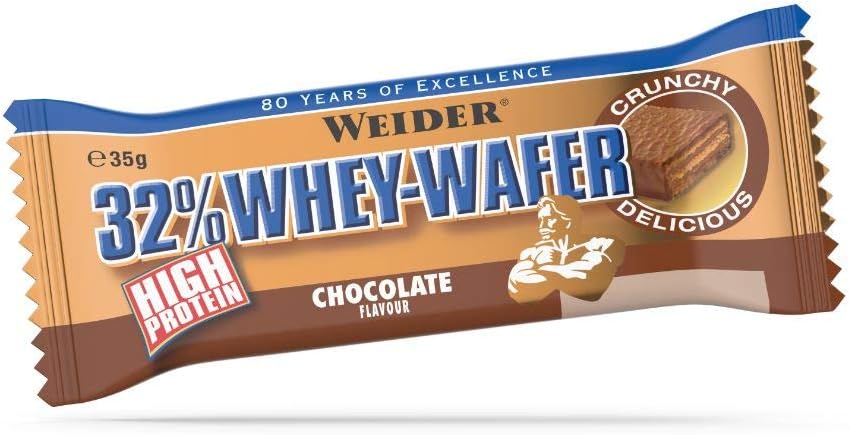 Weider Chocolate 35g Whey Wafer Bar - Pack of 12X35 Bars - Görsel 2