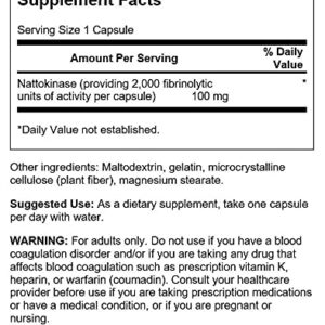 Swanson Nattokinase 100 mg 30 capsules
