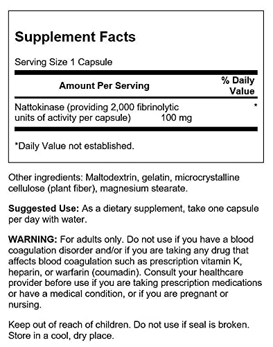 Swanson Nattokinase 100 mg 30 capsules - Görsel 2