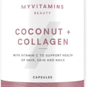 Myprotein Coconut Collagen Hydrolysed Collagen with Coconut Oil & Vitamin C –  60 Caps