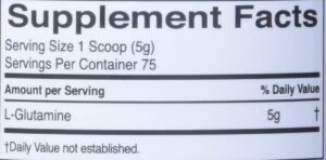 Rule1 R1 %100 micronized Glutamine 75 Serv Unflavored, 398g - Görsel 2