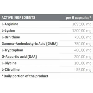 Trec Nutrition GH UP Daa + Gaba Night Formula 120 Caps - Görsel 2
